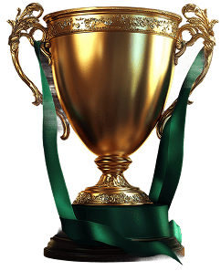 Sports betting with trophy and casino chips